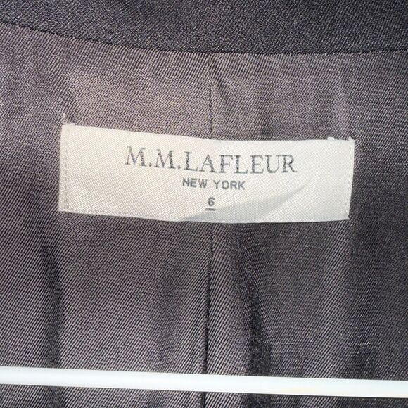 MM Lafleur The Carson Blazer In Light Twill - Black 6 - Picture 6 of 7